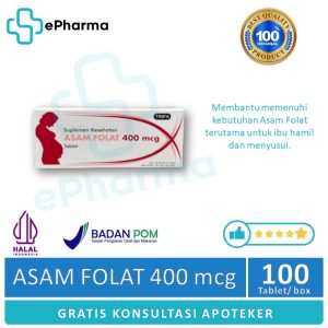 Asam Folat 400 Mcg
