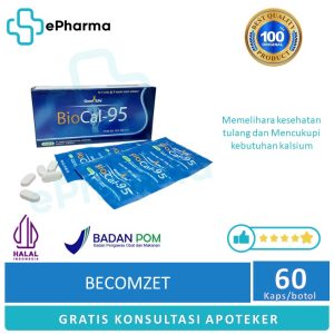 BioCal 95 Box dan Strip | Membantu Kebutuhan Kalsium Pada Anak Dalam Masa Pertumbuhan, Ibu Hamil dan Menyusui